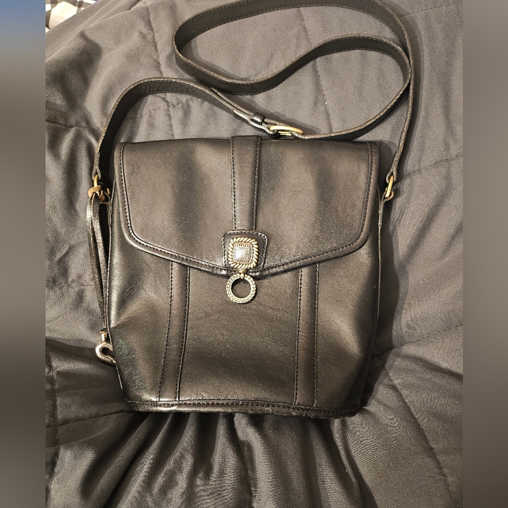 Brighton Crossbody Leather‎ Black Crossbody/Purse/Shoulder Bag